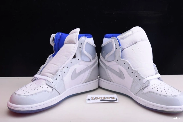 Bmlin shoes CK6637-104 White Jordan High Zoom Racer Blue Air 1 Retro 0703